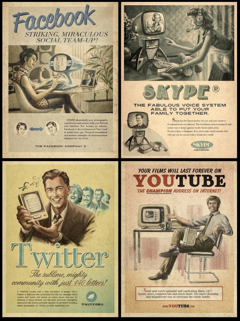 pub vintages facebook, youtube, twitter, skype