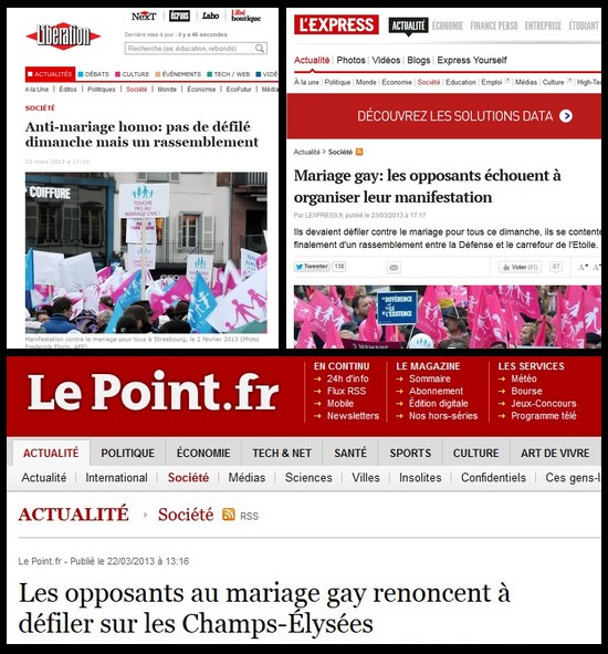 Mariage Gay Manipulations De La Presse Contre La Manif Pour Tous 
