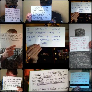 soldats américains contre la guerre en syrie