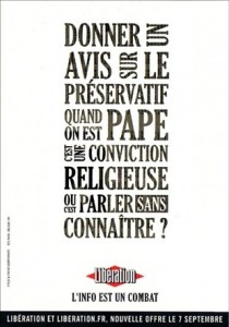 Libé se fait le Pape