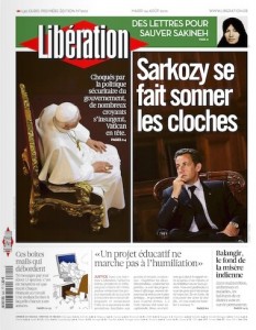 Une de Libé, papalement tendance
