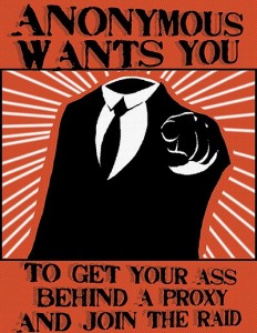 Anonymous : get your ass behind a proxy and join the raid.