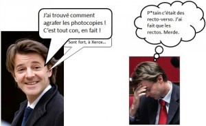 Baroin s'amuse avec la Xerox