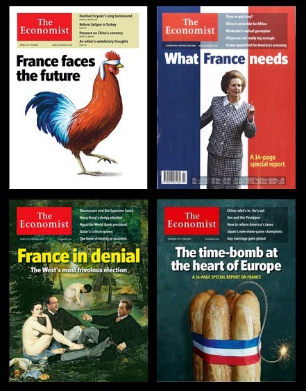 unes de The Economist consacrées à la France