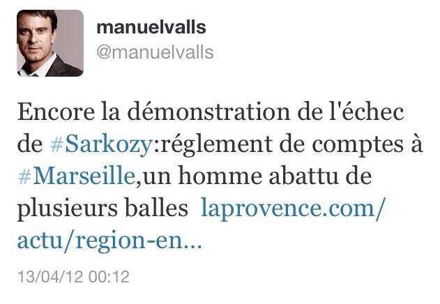 twitt de Valls ... en 2012