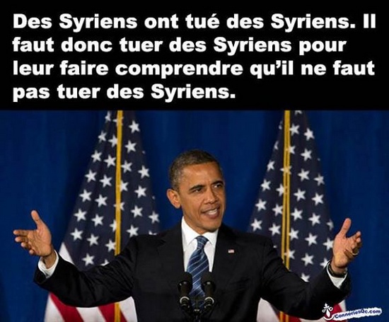 obama veut tuer des syriens