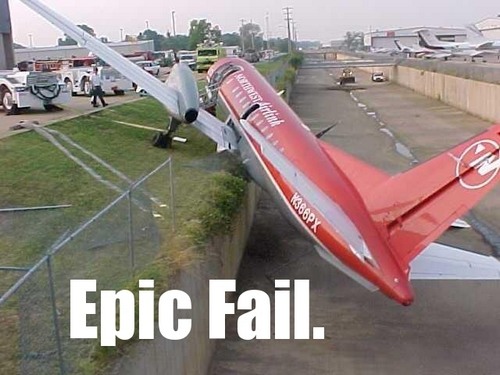 epic fail plane