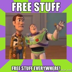 free stuff everywhere