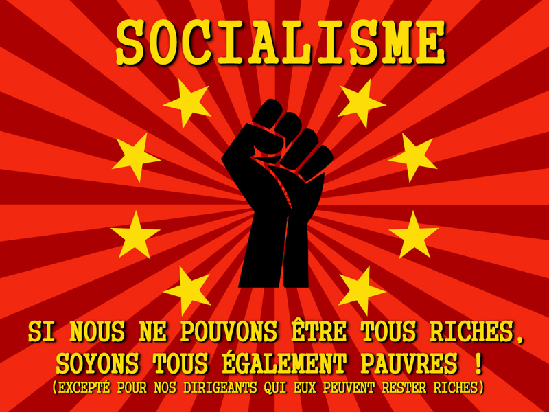 socialisme - pas riches également pauvres