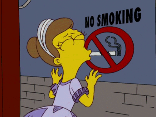 gifa simpsons smoking