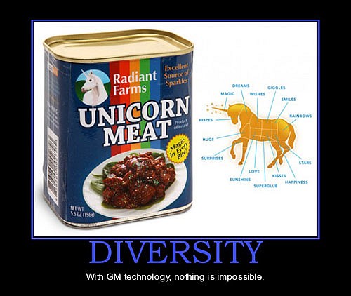 ogm diversity unicorn meat