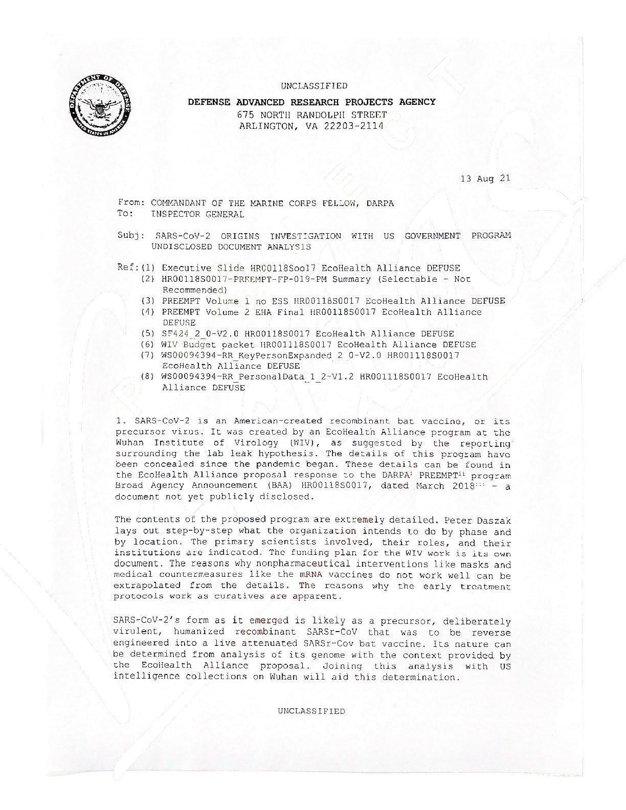 sars cov2 was created